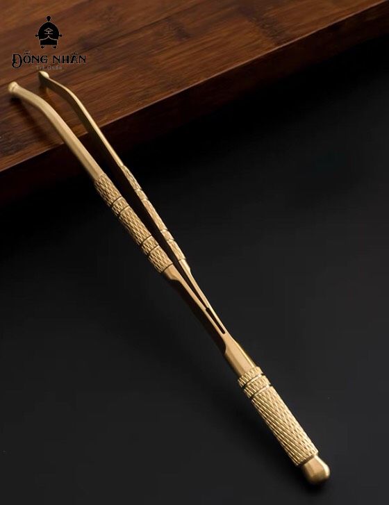 Kẹp Dao Tách Trà Bằng Đồng